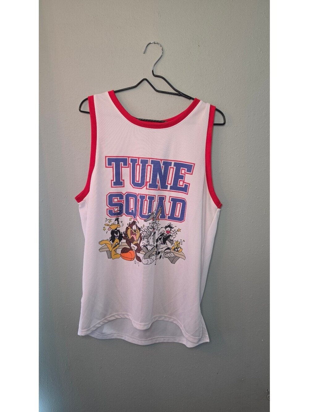 Space Jam Tune Squad Jersey Tank Top XL Looney Tunes Bugs Bunny Basketball